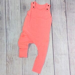 Custom Made ADJUSTABLE Grow-With-Me Infant/Toddler Romper 6m-4+y NEON Orange